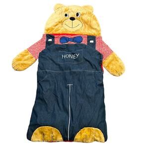 Vintage CuddleBunch Bear Sleeping Bag Plush Child Size